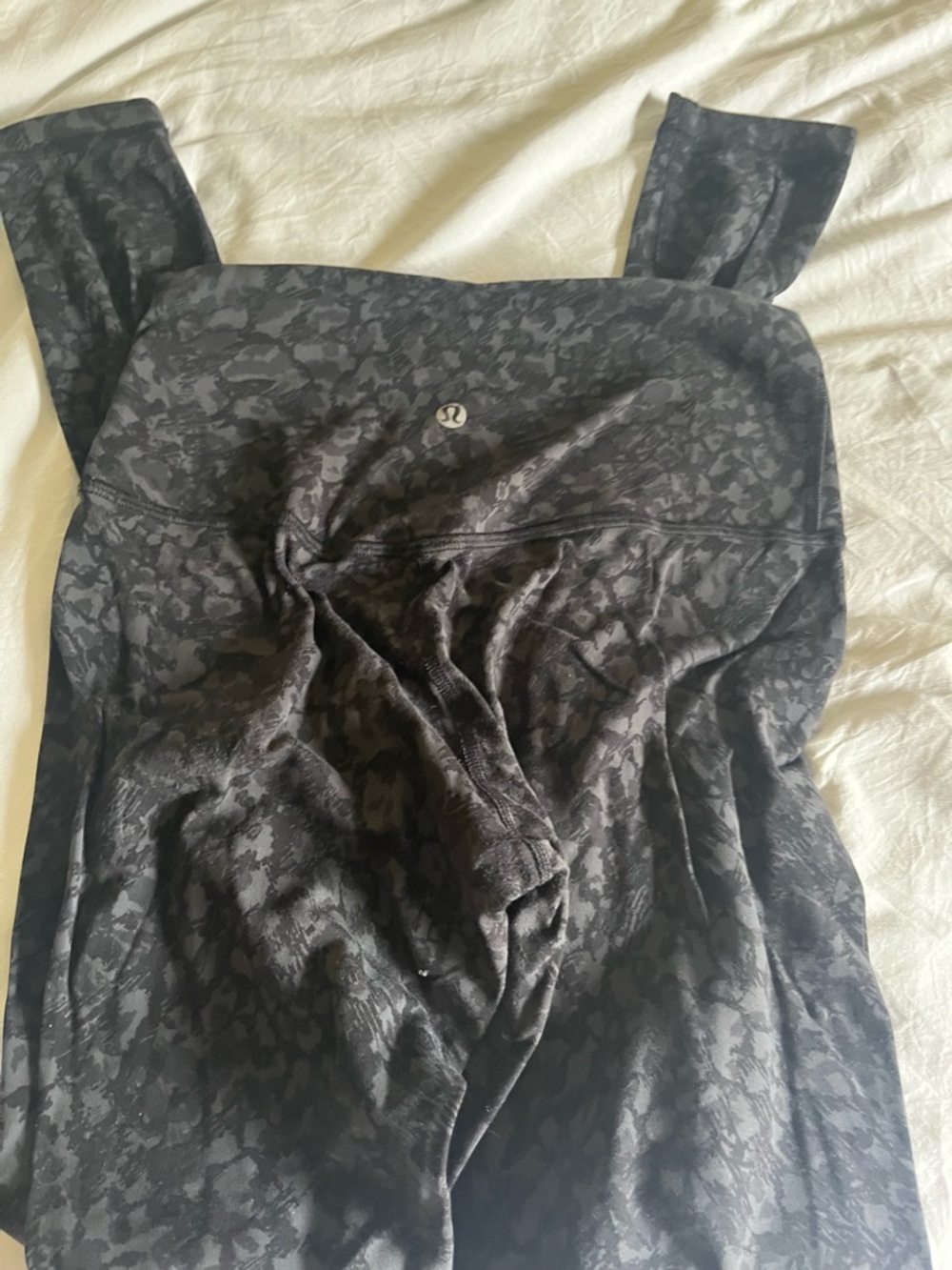 Lululemon Black Printed Athletic Jumpsuit